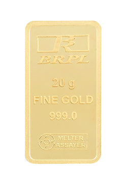 20 Gram Gold Bar 24kt (999.0 Purity)