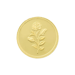 5 Gram 24kt Gold Rose Coin  (999 Purity)