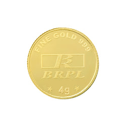 4 Gram Gold Coin 24kt(999 Purity)