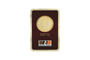 1 Gram 24kt (999 Purity) Gold Foil Coins (5 Models) - Bangalore Refinery