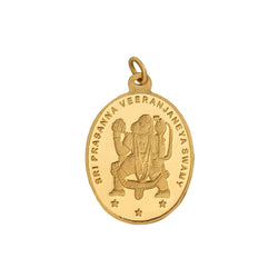 6.2 Gm Oval Hanuman 24k (999) Yellow Gold Pendant