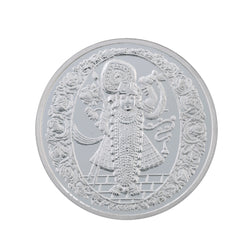 100 Gram Lord Shrinath ji  Silver Coin (999 Purity)