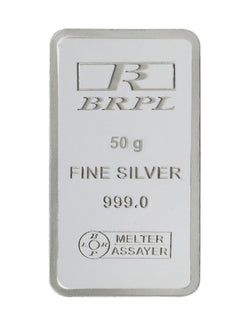 50 Gram Silver Bar (999 Purity)