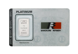 5 Gram Platinum Bar (999 Purity)