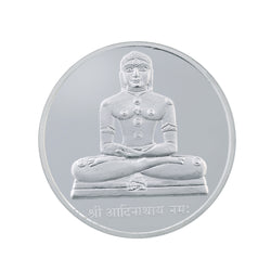 10 Gram Lord Adinath Silver Coin (999 Purity)