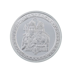 10 Gram Lord Shiva Parvathi Silver Coin (999 Purity)